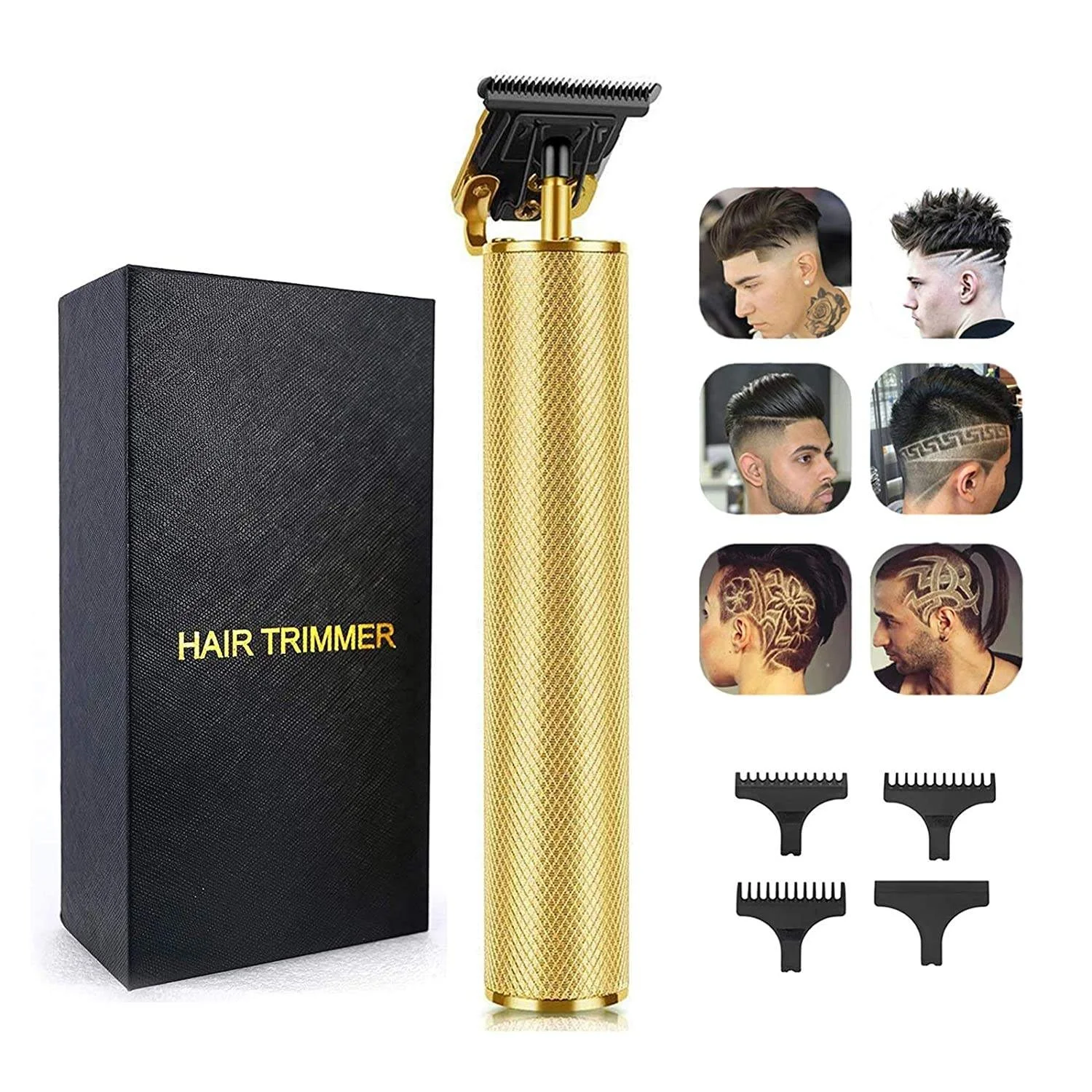 New Professional Portable Men Cordless Hair Clipper Guards Cut Machine Mini Body Hair Trimmer Electric Hair Removal