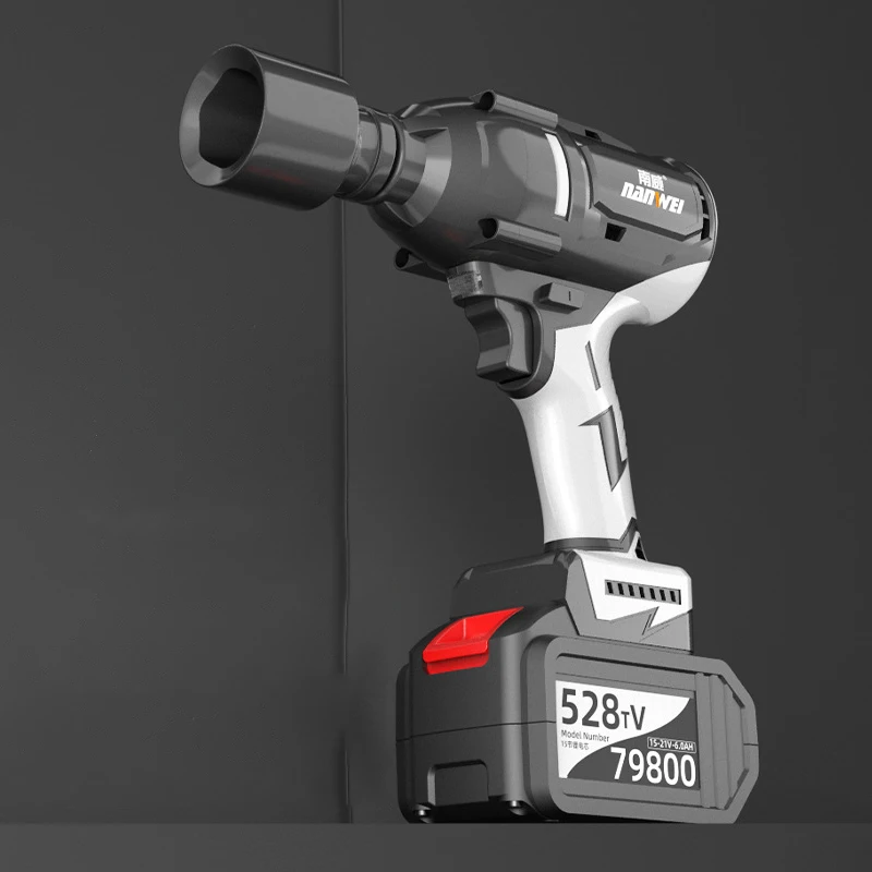 Industry Brushless Strong power 600N.m torque wrenches toolbox 528TV 2 batteries electric multifunction impact wrench