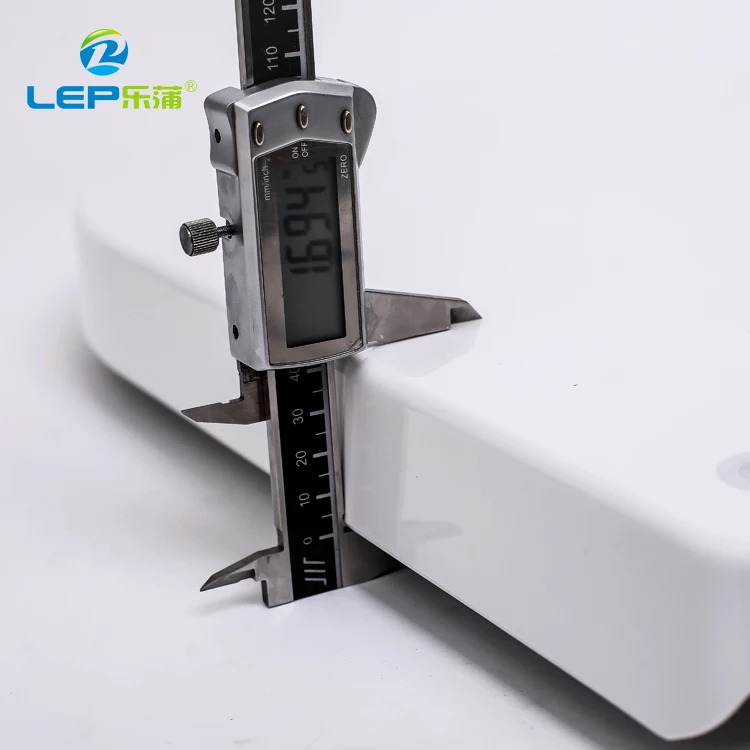 LPA 070 Europe standard D shape toilet seat with two buttons soft close hinge