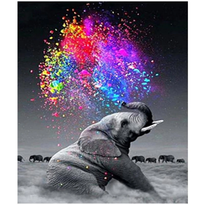 Elephant Animal Diamond Painting 5d Diy Embroidery Cross Stitches Full Drill Diamond Painting Diy Painting Kits