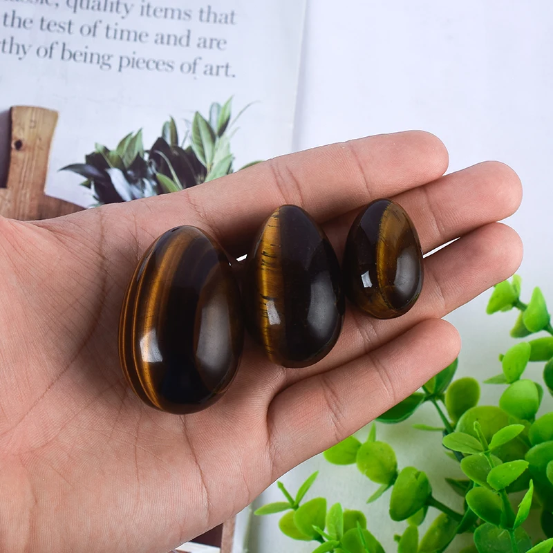 
Best Wholesale Price High Quality Tiger Eye Jade Yoni Egg for Kegel Exercise 