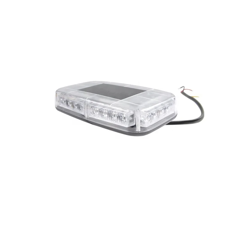 2022 LED Rooftop Strobe Beacon Mini Bar Lights 36 Flashing Modes Warning Hazard Light Magnetic Base for Emergency Vehicles Truck