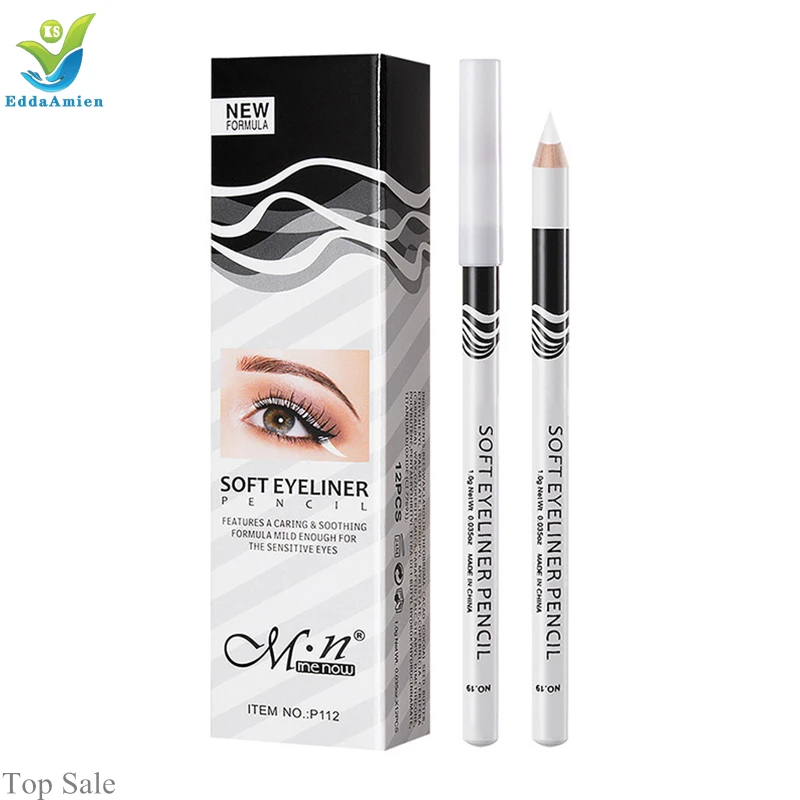 Wholesale Menow Waterproof Long Lasting Eyeliner Best Makeup Black white Eye Liner with private label