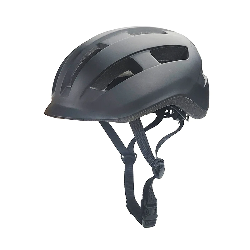 Low MOQ Open Face Black Bicycle Helmet Customized Road Small Size Cycling Helmet with ITW Buckle