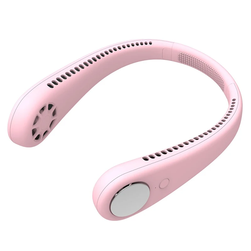 Mini Portable portable Hands free bladeless Hanging Neck Fan Air Coolers USB Rechargeable Sports Fans for Outdoor Cooling Summer