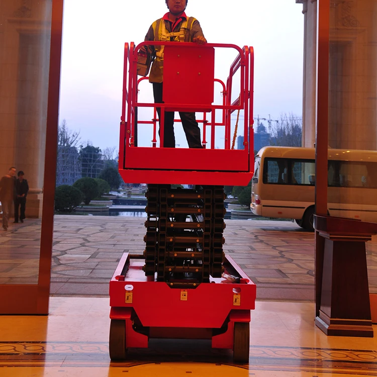 EX16W 16m самоходный гидравлический Электрический одобренный Ce ножничный подъемник производитель Индия 230 кг