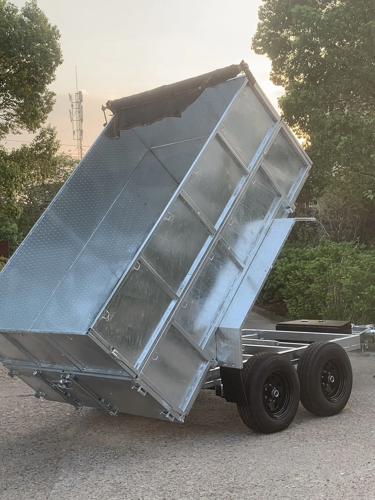 Гидравлический подъемный прицеп в стиле США 8000LBS