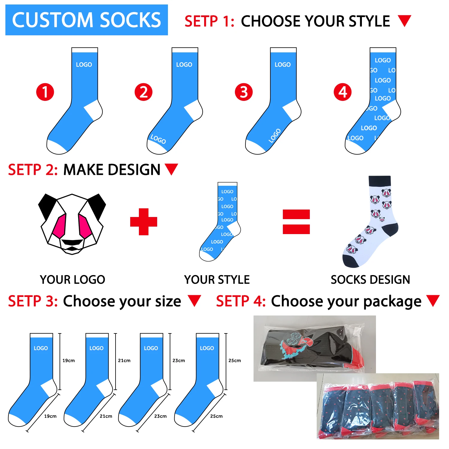Wholesale White Blank Custom Crew 360 Digital Logo Sublimation Blank Socks 3D Printing Sublimation Socks