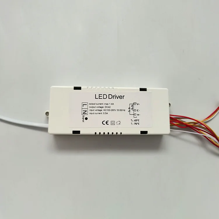 new Rectangle external power supply CE 60w LED Driver for LED ceiling light