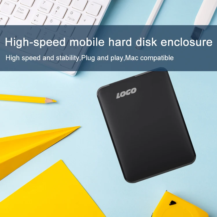 USB3.0 HDD Enclosure 2.5 inch Serial Port SATA SSD Hard Drive Case Support 6TB transparent Mobile External HDD Case