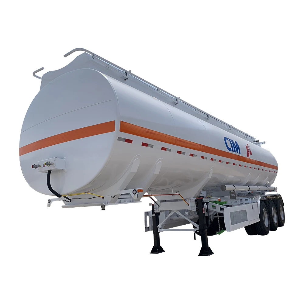 3 Axle 42000 Liters Aluminum Carbon Steel Oil Tanker Fuel Tank Semi Trailer Tank Truck Oil Tank Truck Trailer