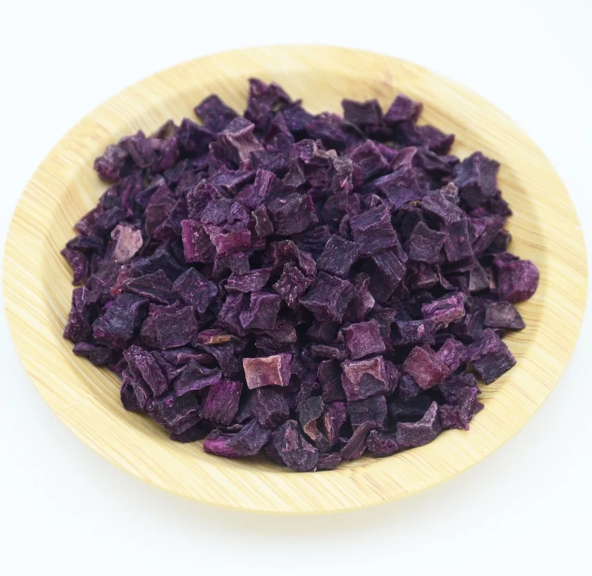 The factory supplies crops for direct sales of food from the place of origin, such as dried purple potatoes and chips