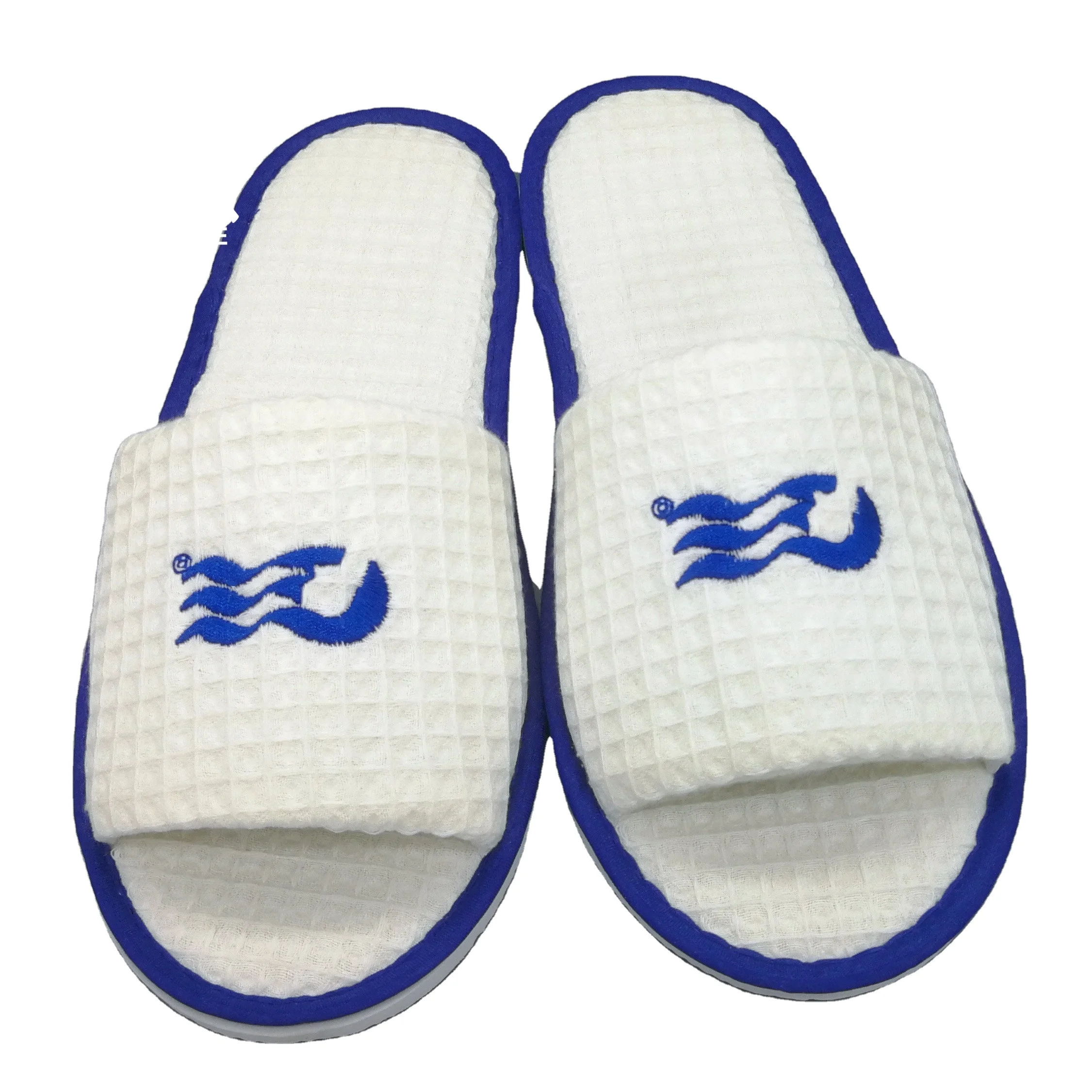 
5 star hotel use waffle slippers cheap slippers for airline open toe close toe EVA sole 