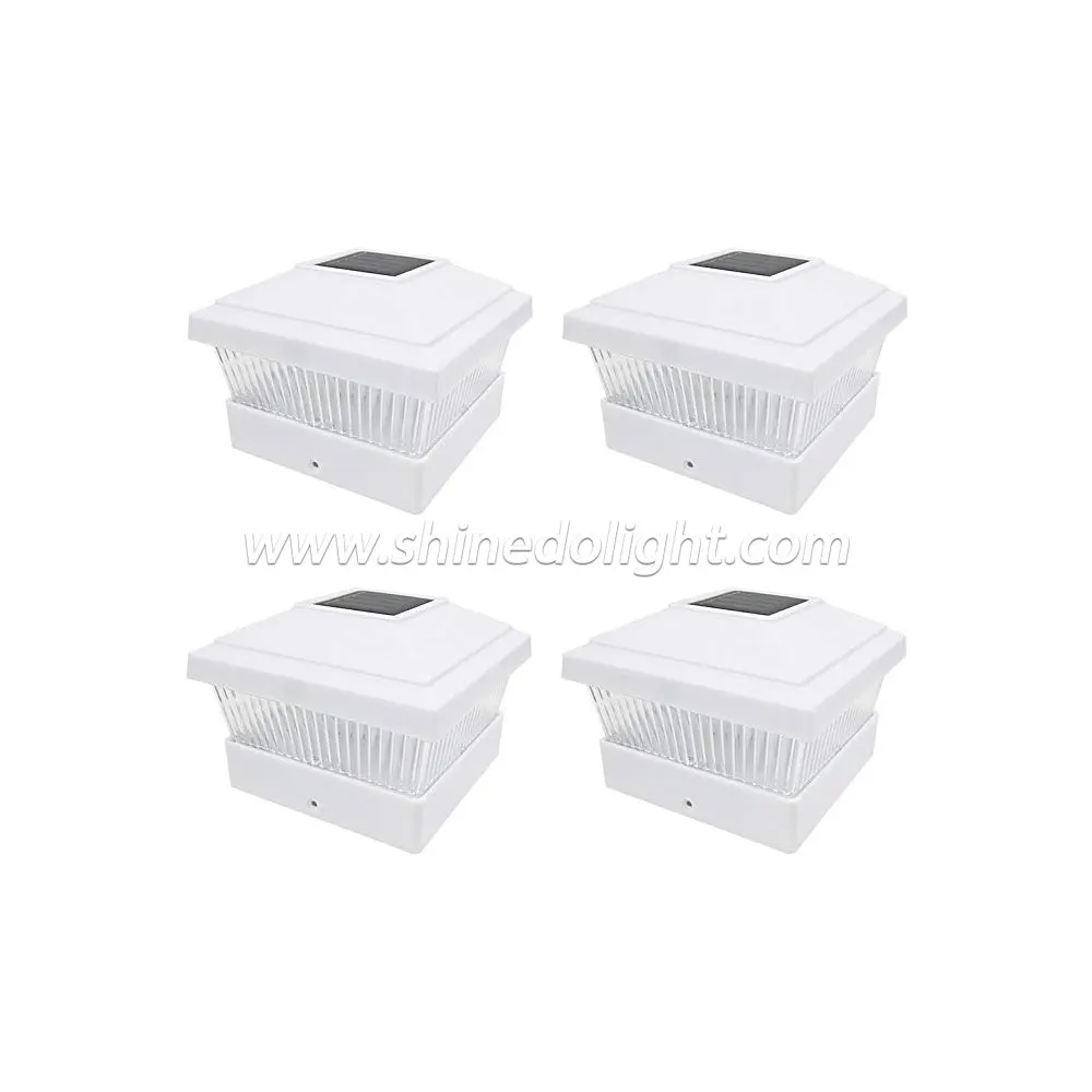 Solar Post Lamp Outdoor Waterproof Column Head Light For Garden Wall Lamp Garden Fence Landscape Lamp For Gate Garden Decoration