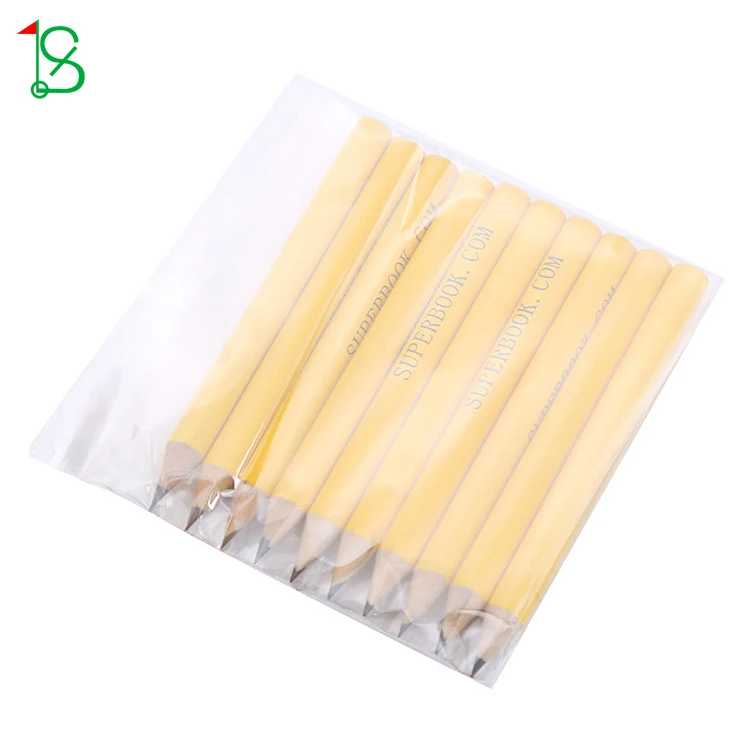 Custom Printing Logo Mini Colored Pencil Hex Bulk High Quality Golf Pencils with Erasers