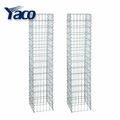 hot dipped galvanized Welded gabion box stone cages gabion mesh suppliers price