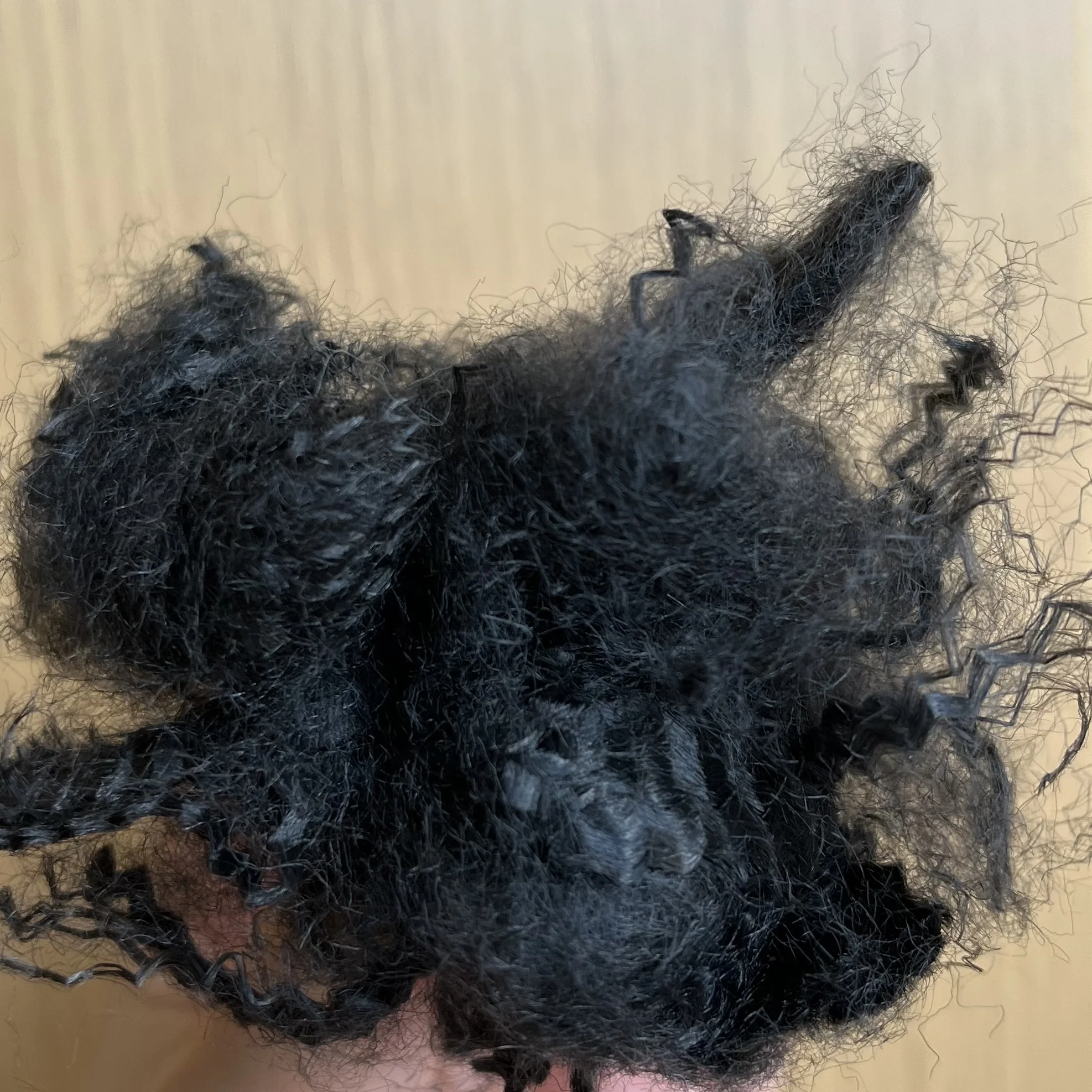 Black China supply best price low melt polyester staple fiber