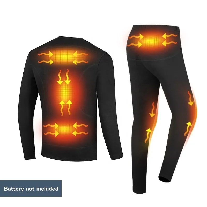 New arrival Thermal underwear Men Women Winter Long Warm Electric Set Heating Thermal Underwear