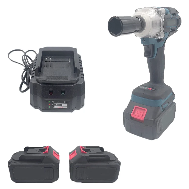 1000N.m 21V Max Cordless Torque Wrench Battery Tool Set Hand Driver Electric Brushless Power industrial impact wrench