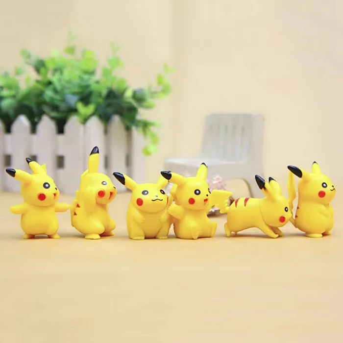 Ball Pocket Figure PVC 45mm Mini Plastic Ball Capsule Toys PokeBall PIKACHU Pop-up Cartoon Figure Doll