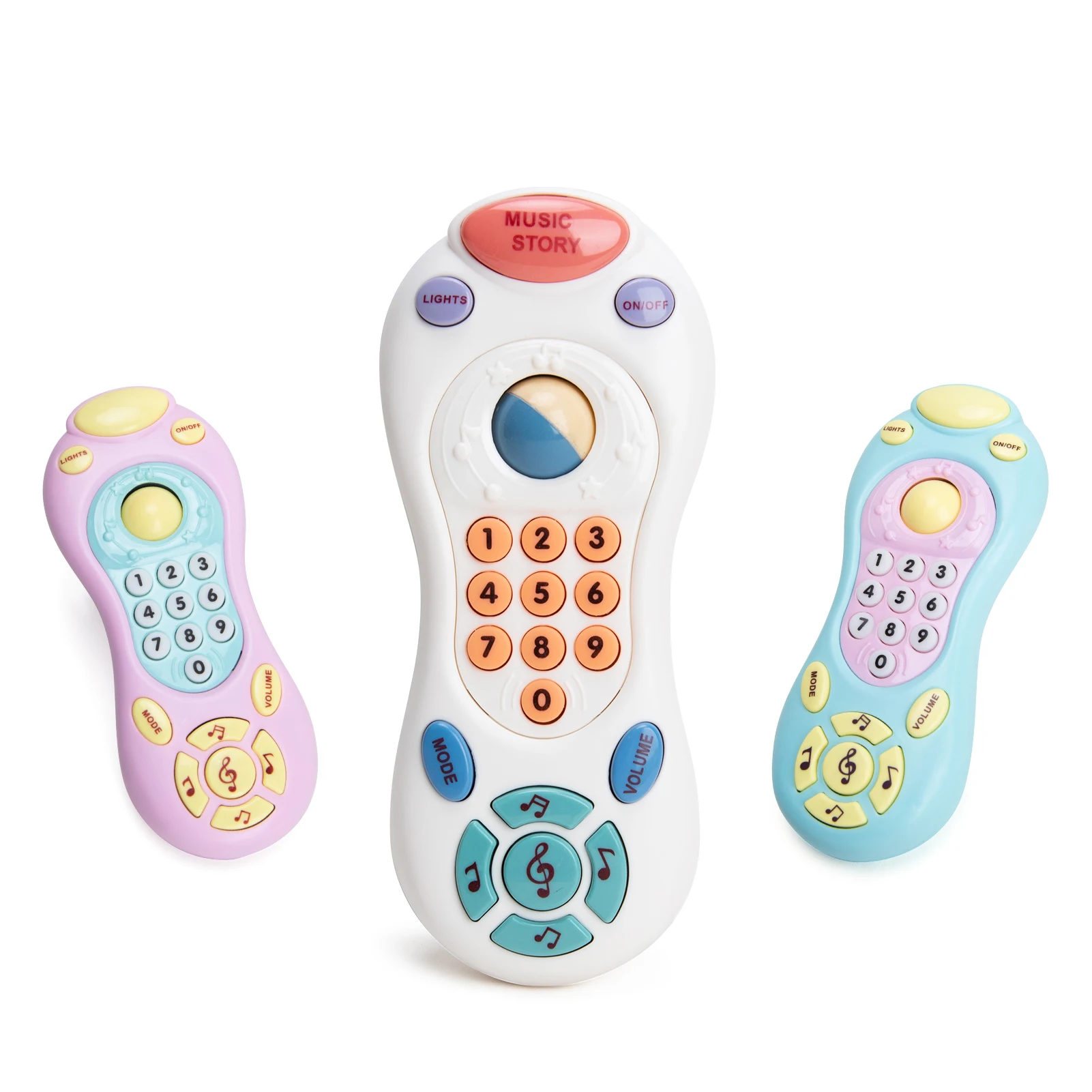 
Electronic Learning Phone Toys Remote and Phone Bundle with Music, Fun, Smartphone Toys for Baby 