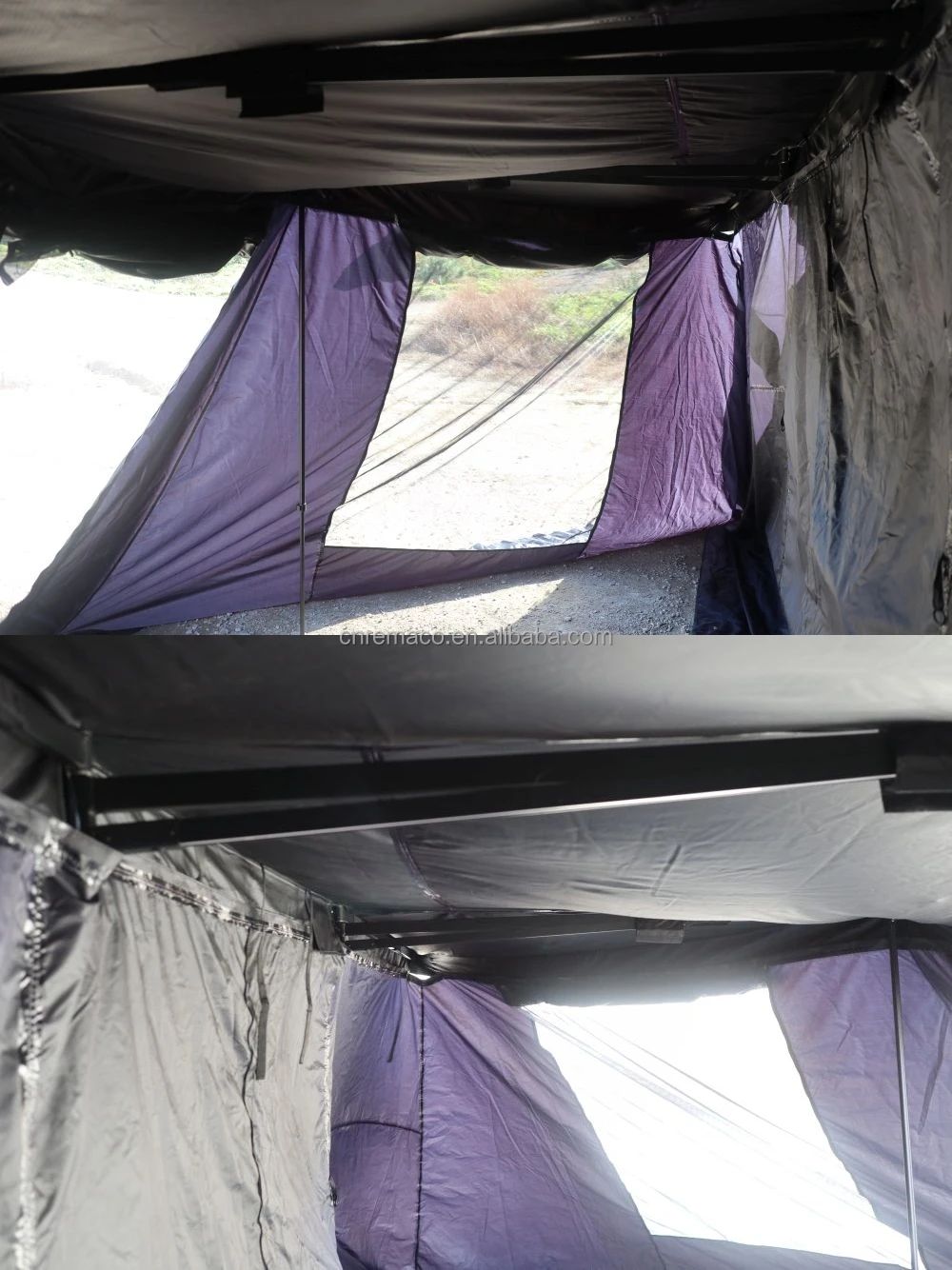 Outdoor China Manufacturer Aluminum Waterproof Oxford 4x4 Truck Car Awning Tent Free Standing Heavy Duty 180 Degree Awning