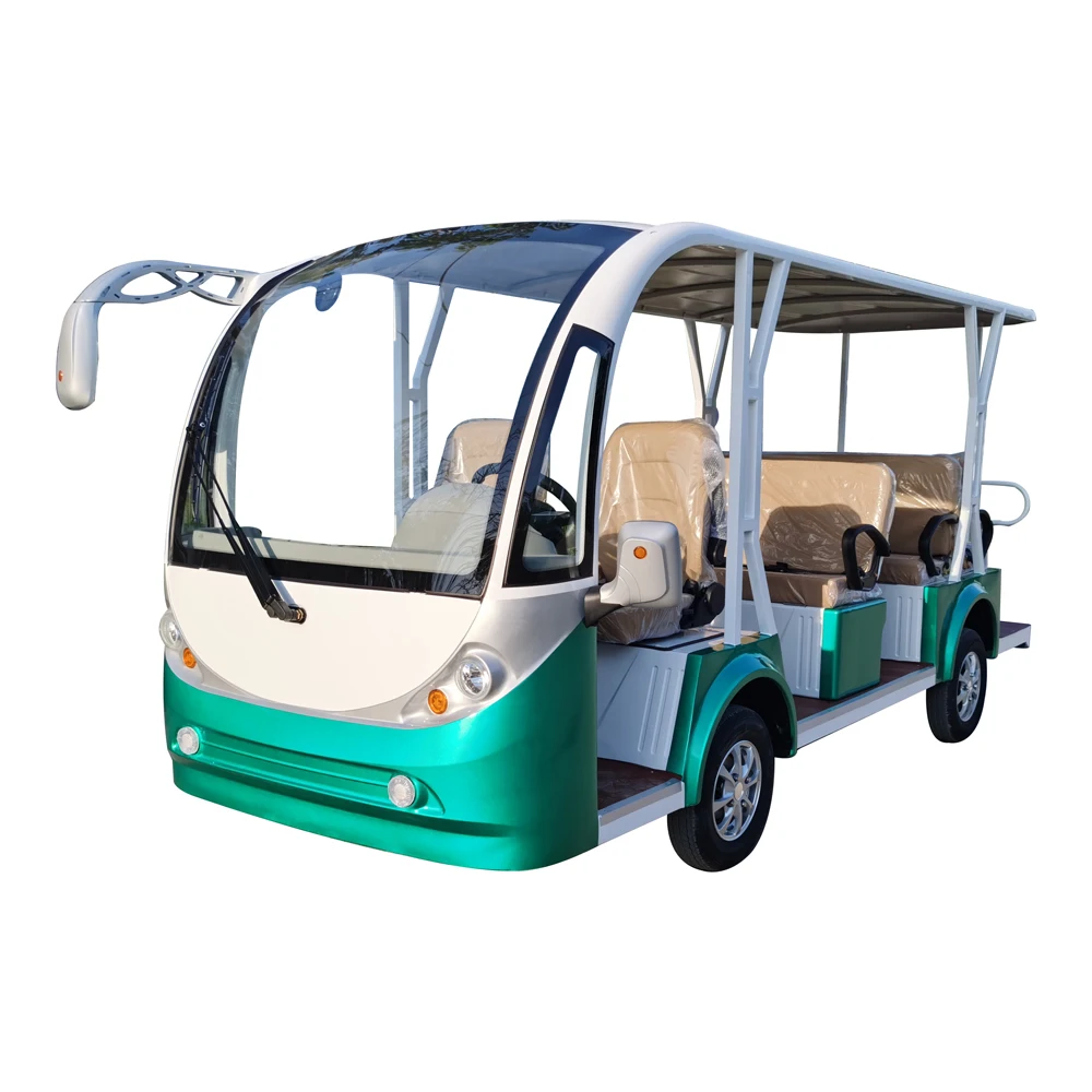 11 Seater Sightseeing Car Electric Sightseeing Bus Shuttle Bus Tour Car Electric Office Bus Sale