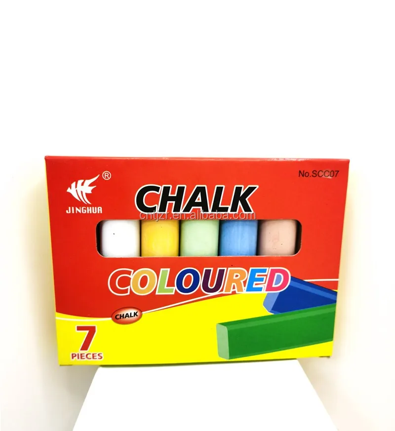 Factory price different package high quality Sidewalk Chalk squared shaped Jumbo colored chalk
