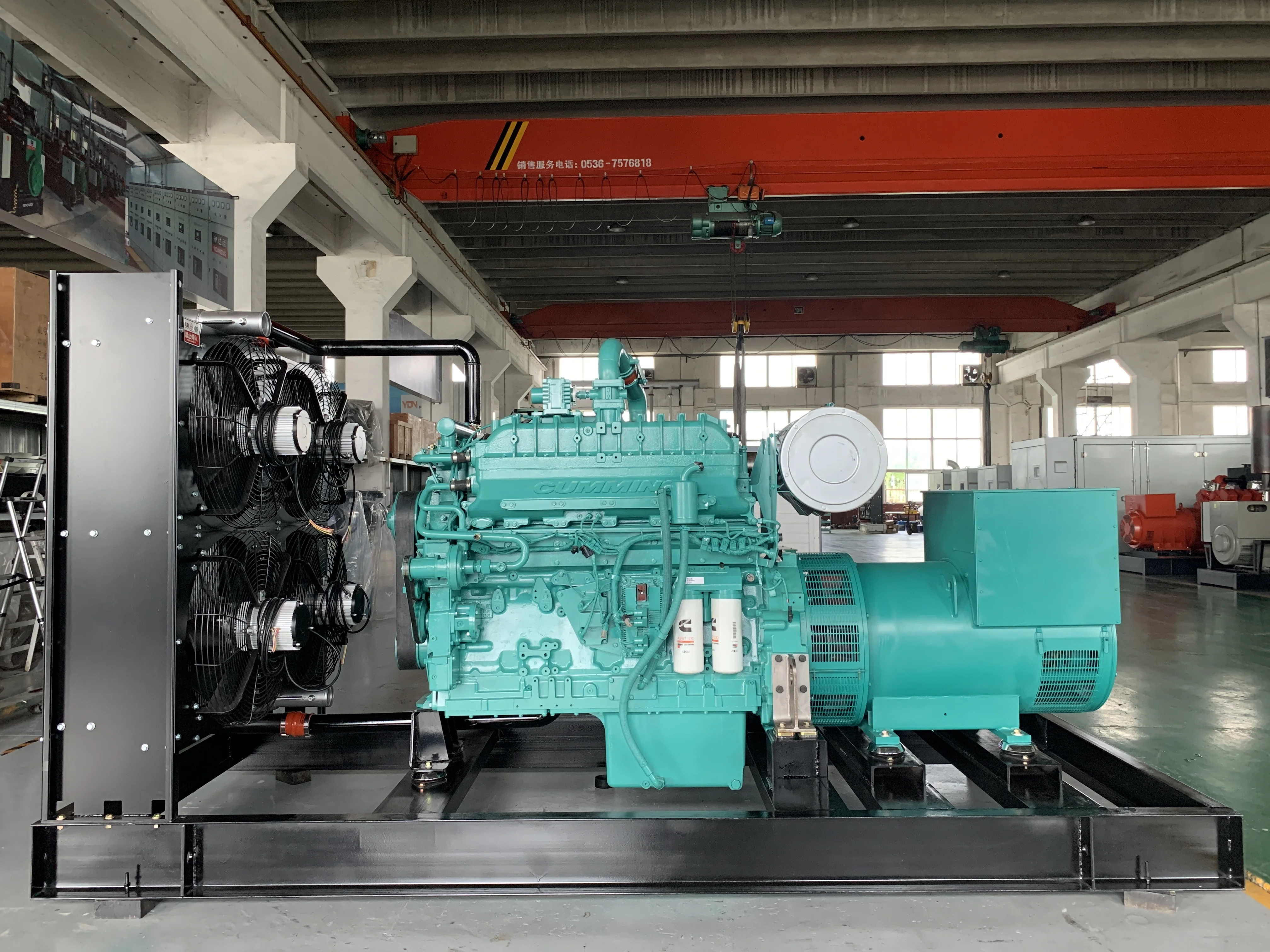 300kw Natural gas generator with original cummins QSK19 gas engine
