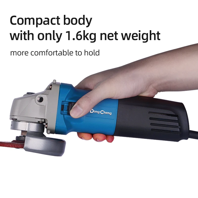 Dong Cheng Professional Power Tools High Quality Electric 220v 720W 100mm Corded Mini Angle Grinder