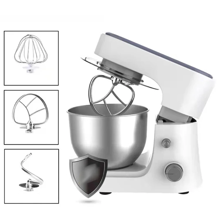 Household oem 6.5l cake dough food processing machine intelligent multi-functional vertical stand foods mixer