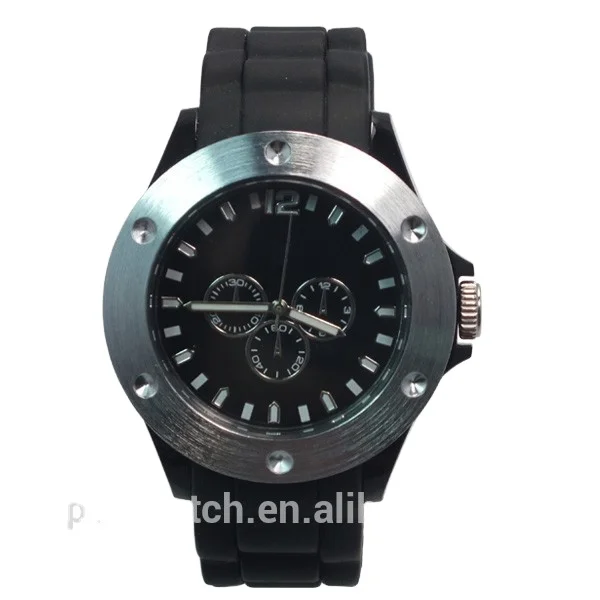 Plastic Black with Japan PC21 Movt SR626SW Slim Stone Quartz Watch