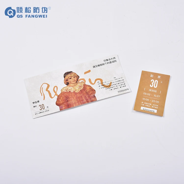 thermal paper ticket rolls custom printing paper tickets