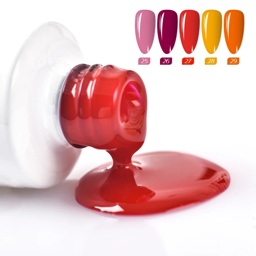 Free Sample 2 In 1 Base Coat Professional Long Lasting Autumn Color Base Coat UV Gel Polish 60 Colour Base Coat