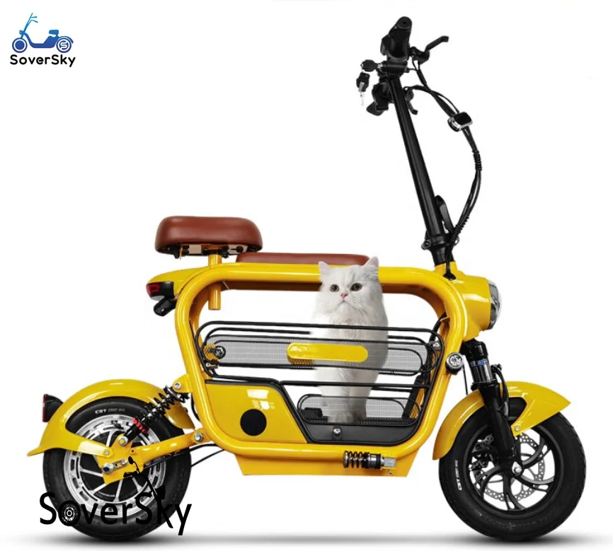 OEM ODM big powr dog electric scooter electric foldable double mini parent-child pet electric scooter pet bike bike pet carrier