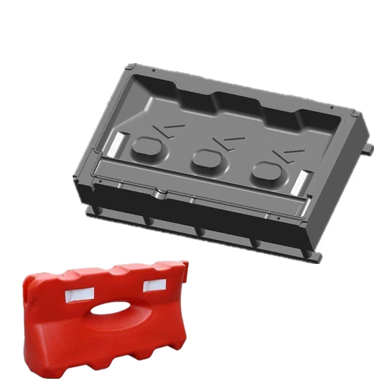 plastic traffic furniture road barrier blow mold price