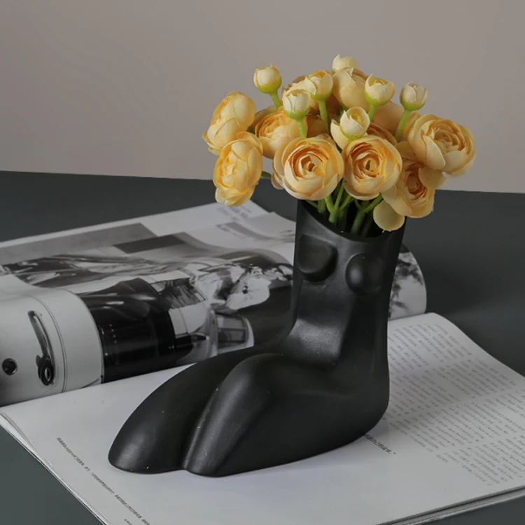 Wholesale Ceramic Wedding Centerpieces Floral Bust Lady Woman Female Girl Body Flower Vase