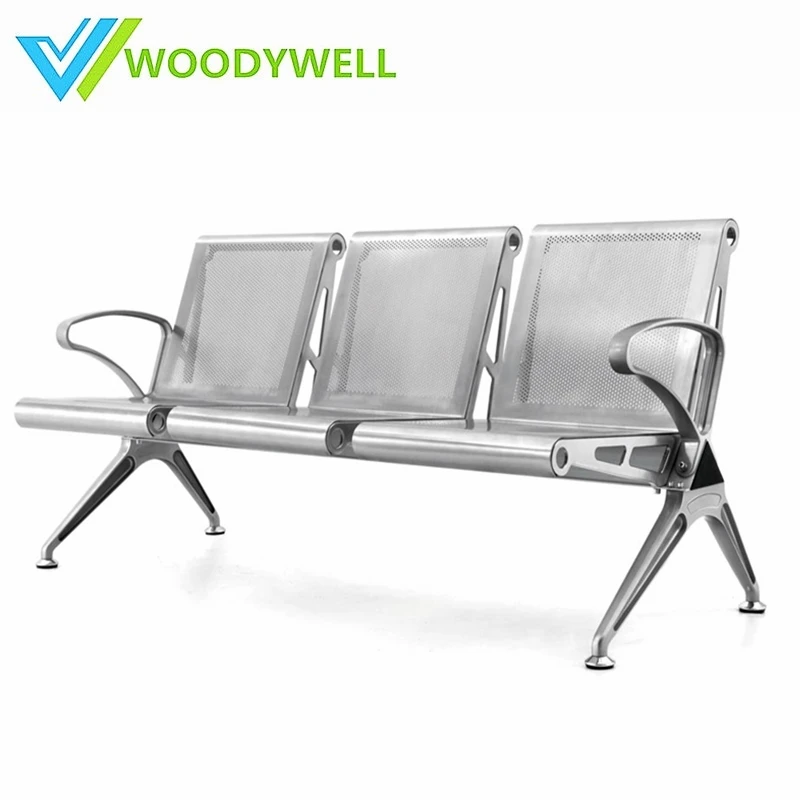 3 Seater Waiting Chair Public Airport Waiting Bench Hospital Waiting Sofa Steel Chair