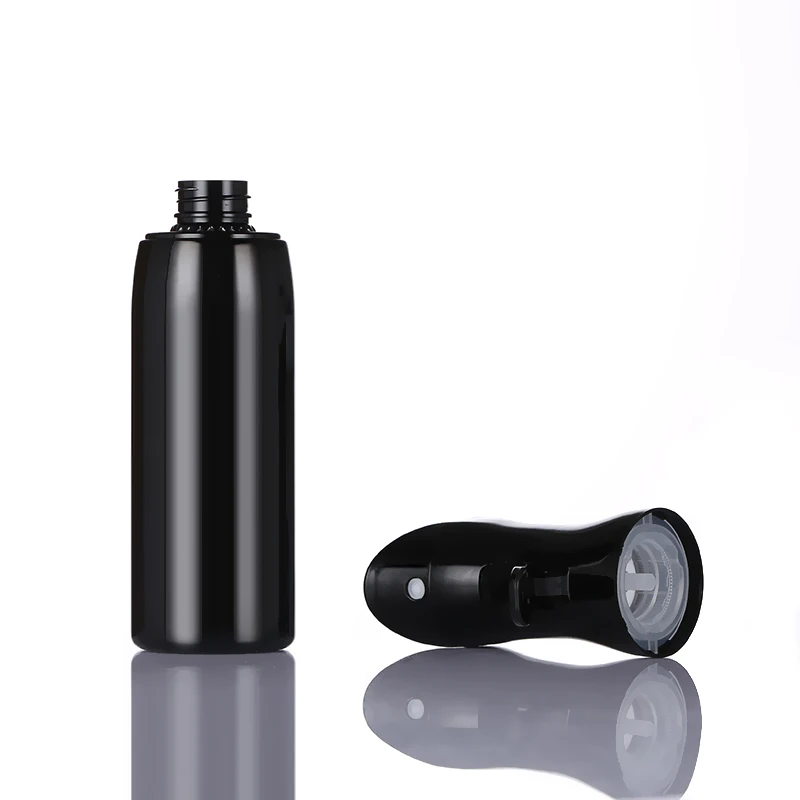 250ml full black high pressure continuous mist hair spray bottle with logo available