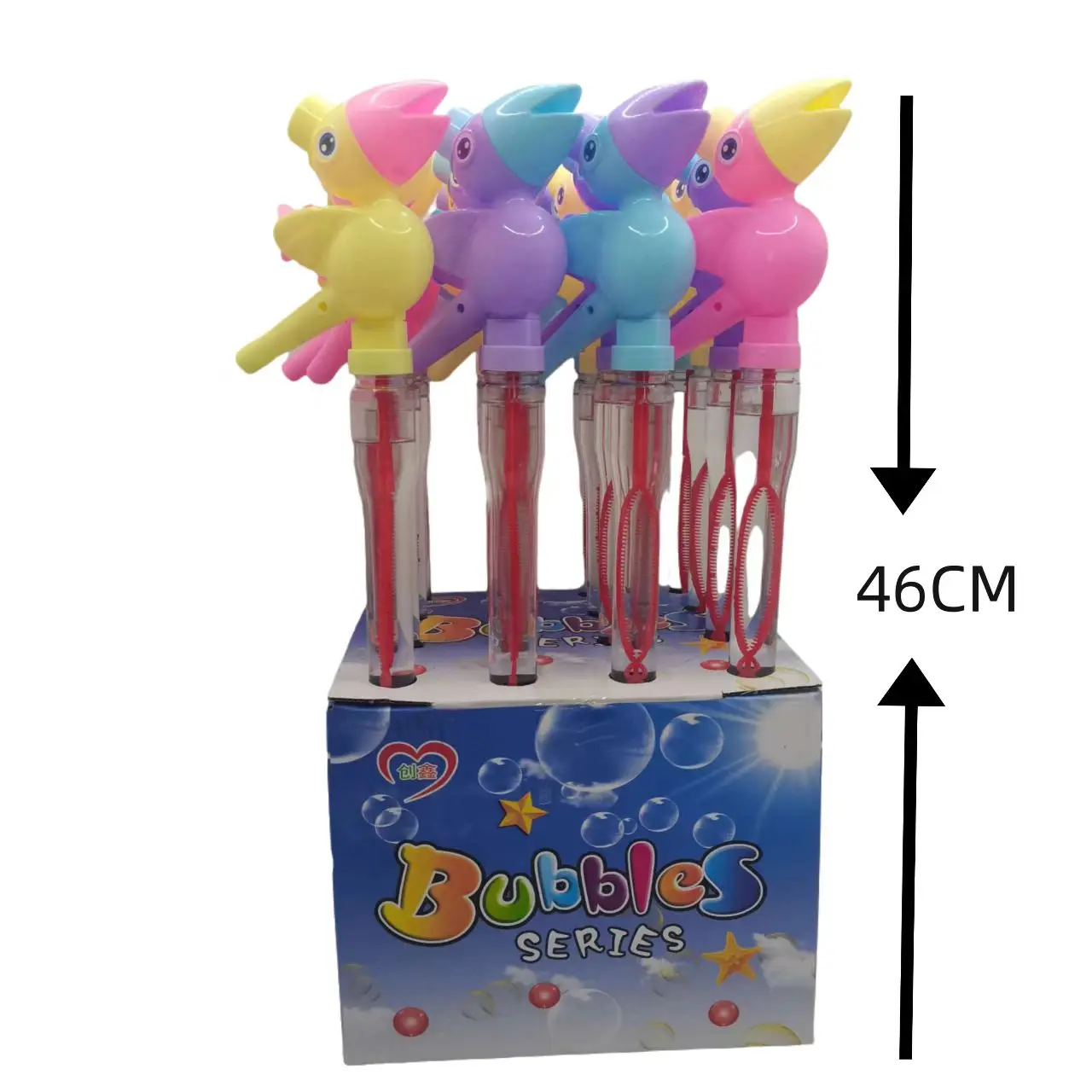 New Unisex Little Bee Bubble Wand Toy Outdoor Parent-Child PVC Fun Pattern Cartoon Plastic Toy Night Market Stall Play Automatic