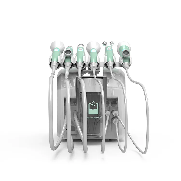 Multifunctional spa beauty 6 in 1 facial deep cleaning hydro dermabrasion water oxygen jet peel machine