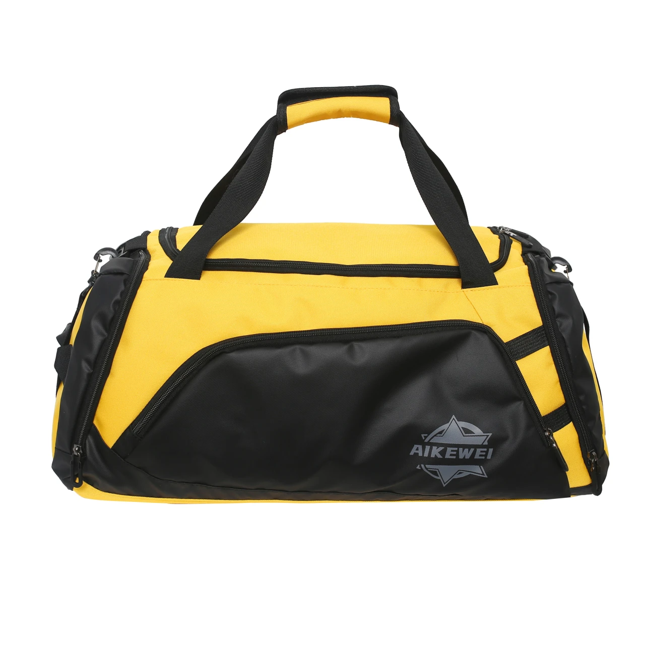 Wholesale Custom LOGO Print Big Mens Gym Duffel Bag with Shoes Compartment 45l Lightweight Multifunctional Sports Duffel Gym Bag