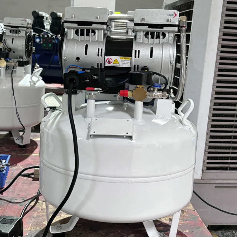 Portable Pigh Pressure Low Noise Oil Free Piston Type Aire Compressor for Dental Mini air Compressor Offer OEM ODM