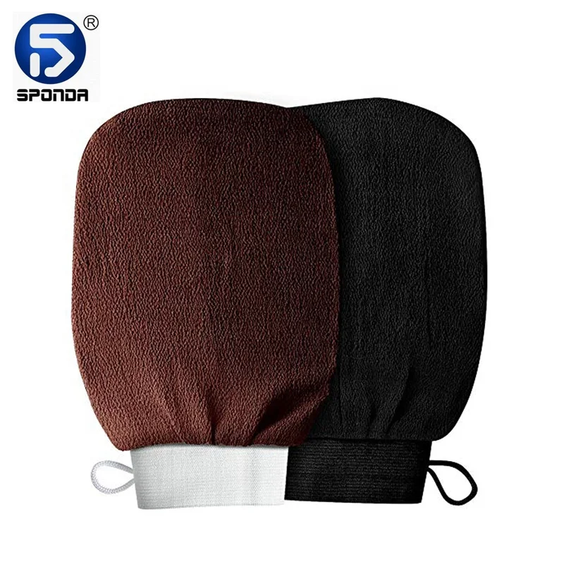 Тело здравоохранения Массаж тела Очиститель вискозной ткани светло-коричневая жидкость для снятия отшелушивающая перчатка марокканский Ванна перчатки