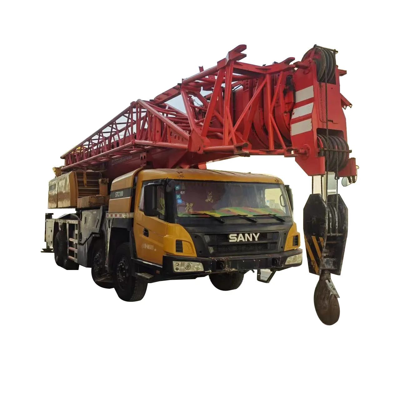 Excellent Condition 100Ton Diesel Power Truck Crane Used Sany Heavy STC100 5 Telescopic Boom Zoomlion Brand Mobile Crane