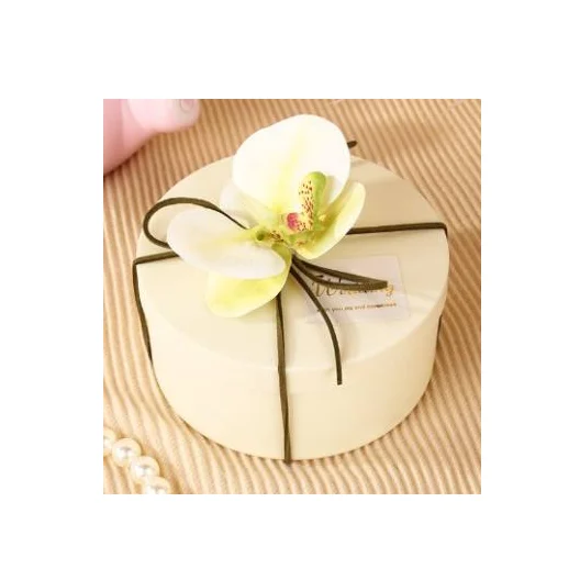 chocolate Custom DIY Romantic Wedding Party Favor Candy Packaging Boxes Wedding Thank You Guest Gifts Box with Flower Decoration