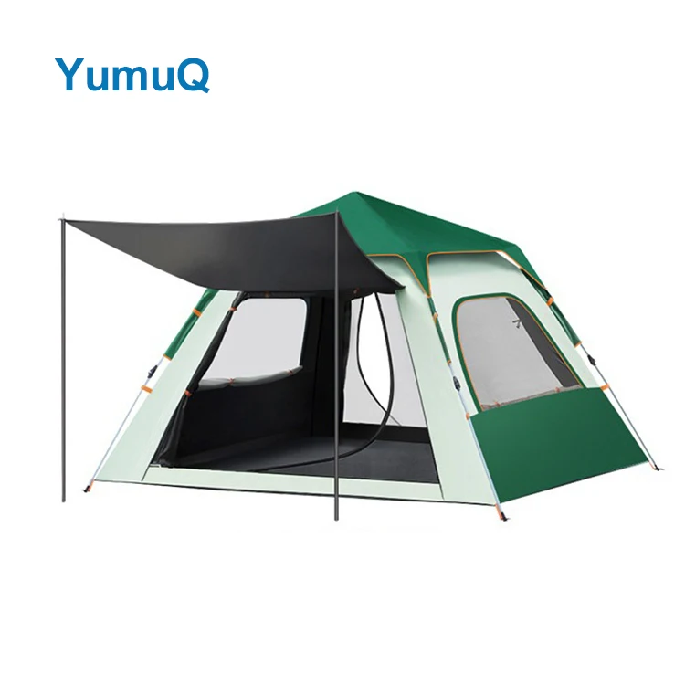 YumuQ Automatic Pop Up Outdoor Six-horned Outside Tent Camping Manufacturers Wholesale For 3-4 Persons