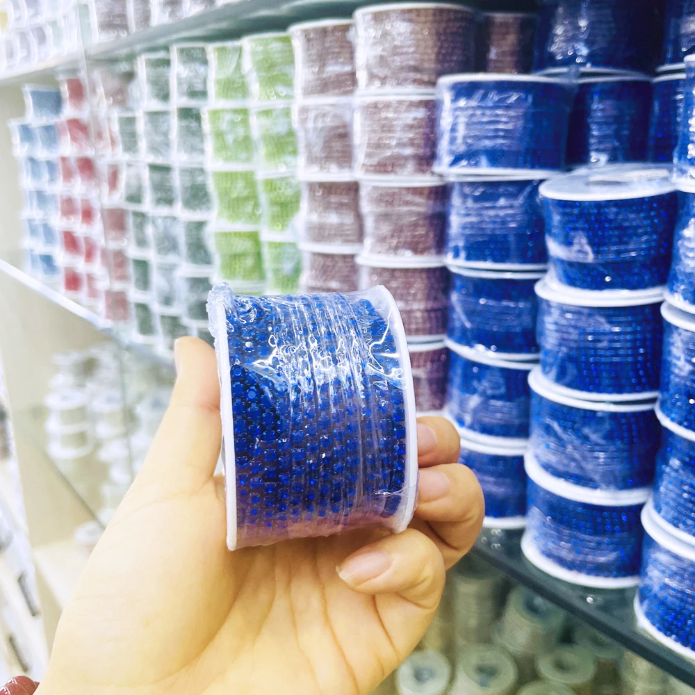 High Quality Rhinestones Chain Sew On Trimming Rhinestone Cup Chain Strass Roll Sew On Rhinestone Close Cup Chain