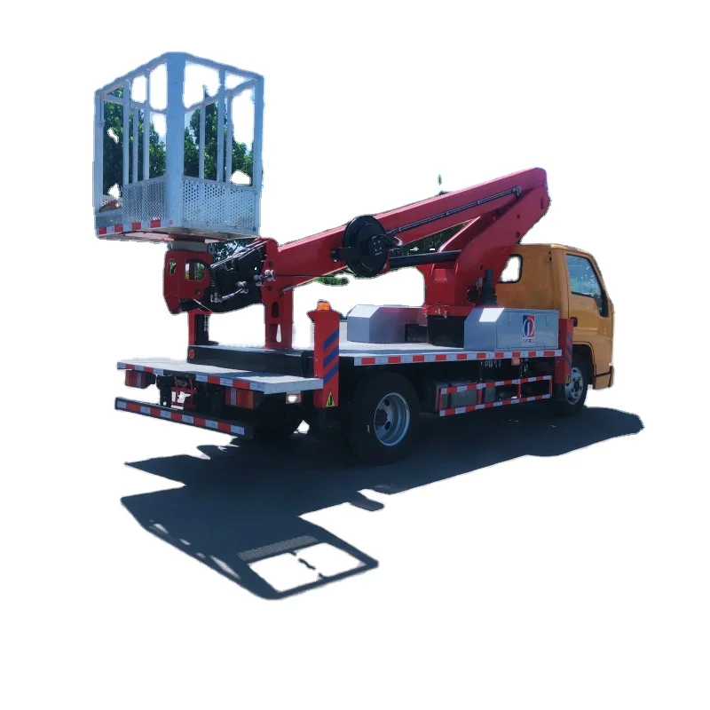 Lifting High up 21m Hydraulic Platform Truck Light Duty Aerial Working Platform Towable