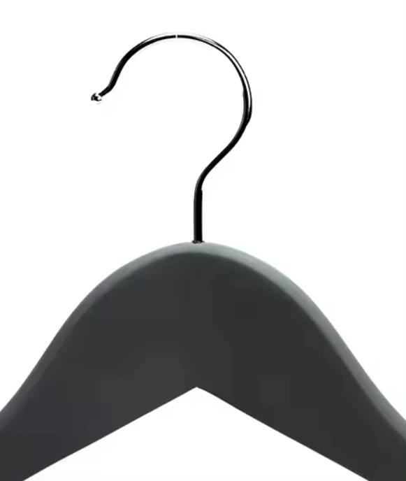 Biodegradable hangers custom hanger size marker non-slip wood hanger with rubber painting